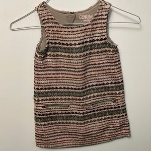 GENUINE Kids from Oshkosh pink tweed sleeveless dress size 3T